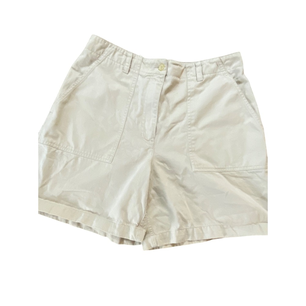 Jones‎ New York Sport Shorts Women 10 Beige Cotton High Rise Utility Chino Cargo